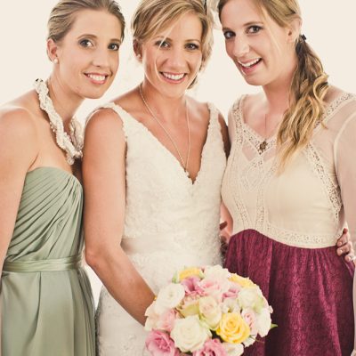 Makeup by Inèz • Photo by 27 Creative|Steve Wise • Bride Kirsten • Bridesmaid/Sisters of the Bride Natalie & Jess